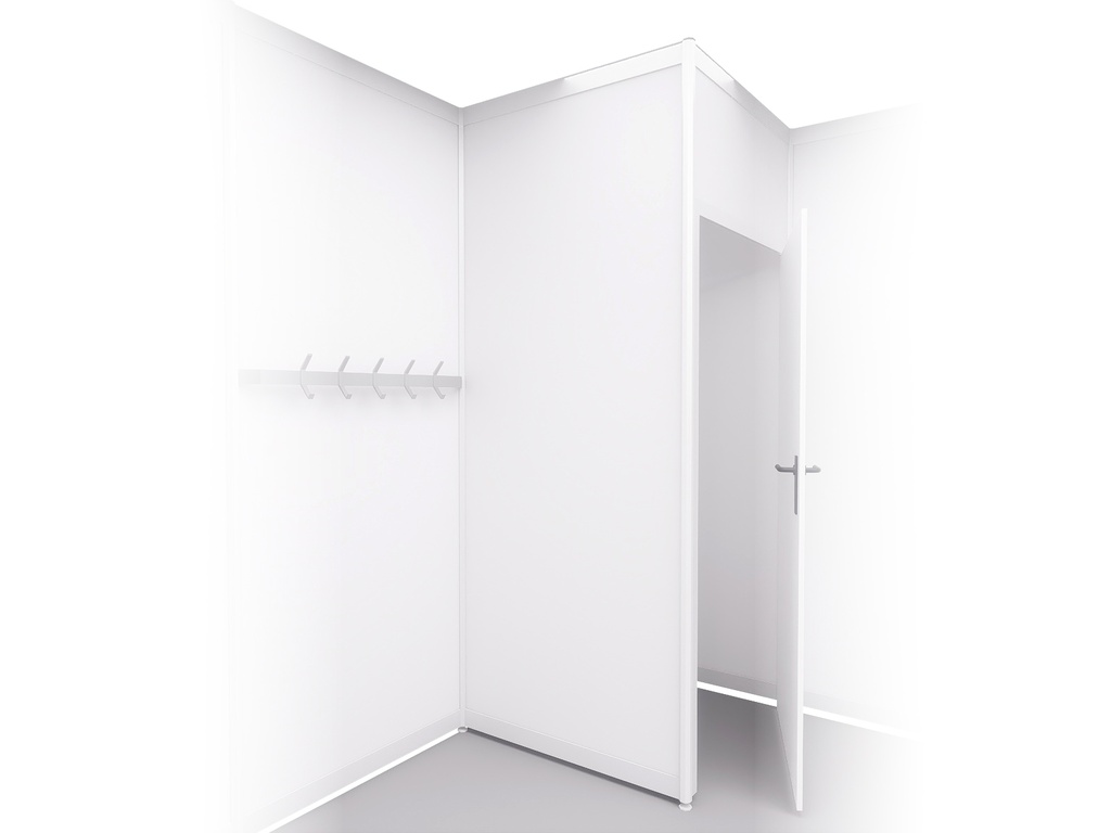 151 Paroi supplémentaire blanche L100xH250cm